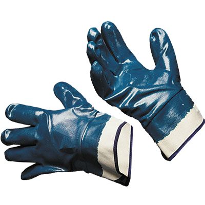 Перчатки нитриловые (синие) полное покрытие ЛЮКС (крага)